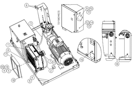 OIL / AIR HEAT EXCHANGER KIT