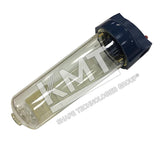 Filter Housing Assembly, 10 Inch, Low Pressure Water, 4.100 bar, KMT WATERJET PART